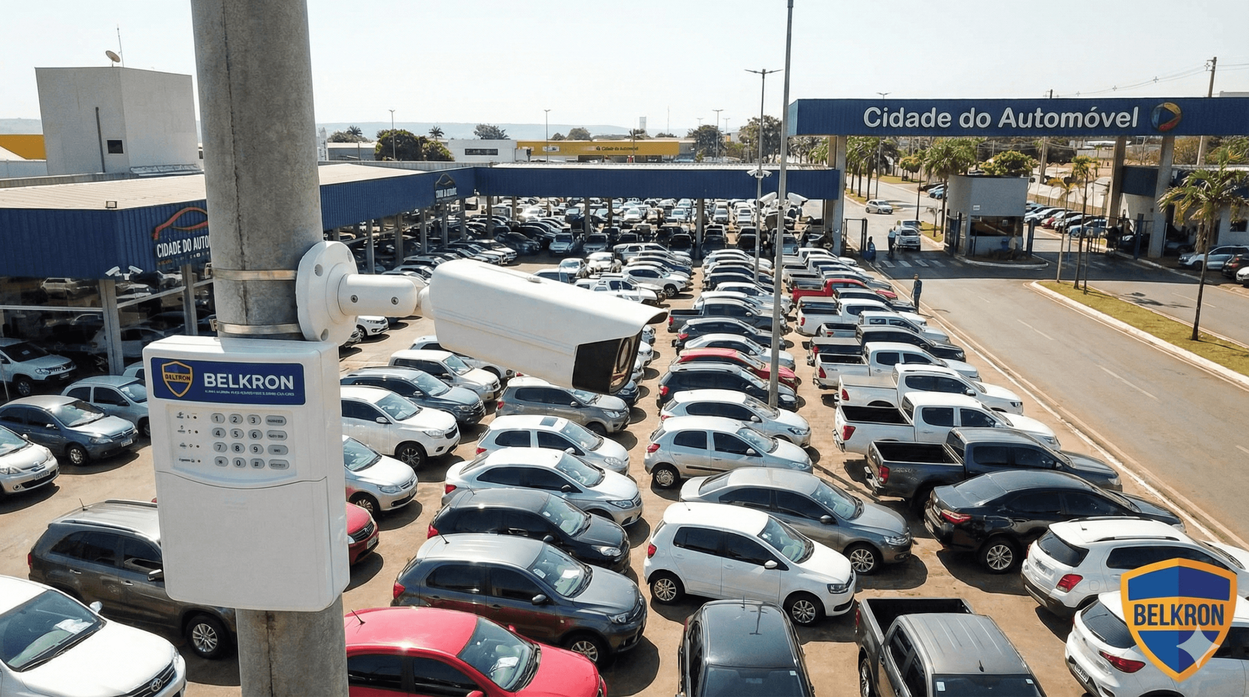 Instalação de câmeras e segurança para concessionárias na Cidade do Automóvel DF - Belkron