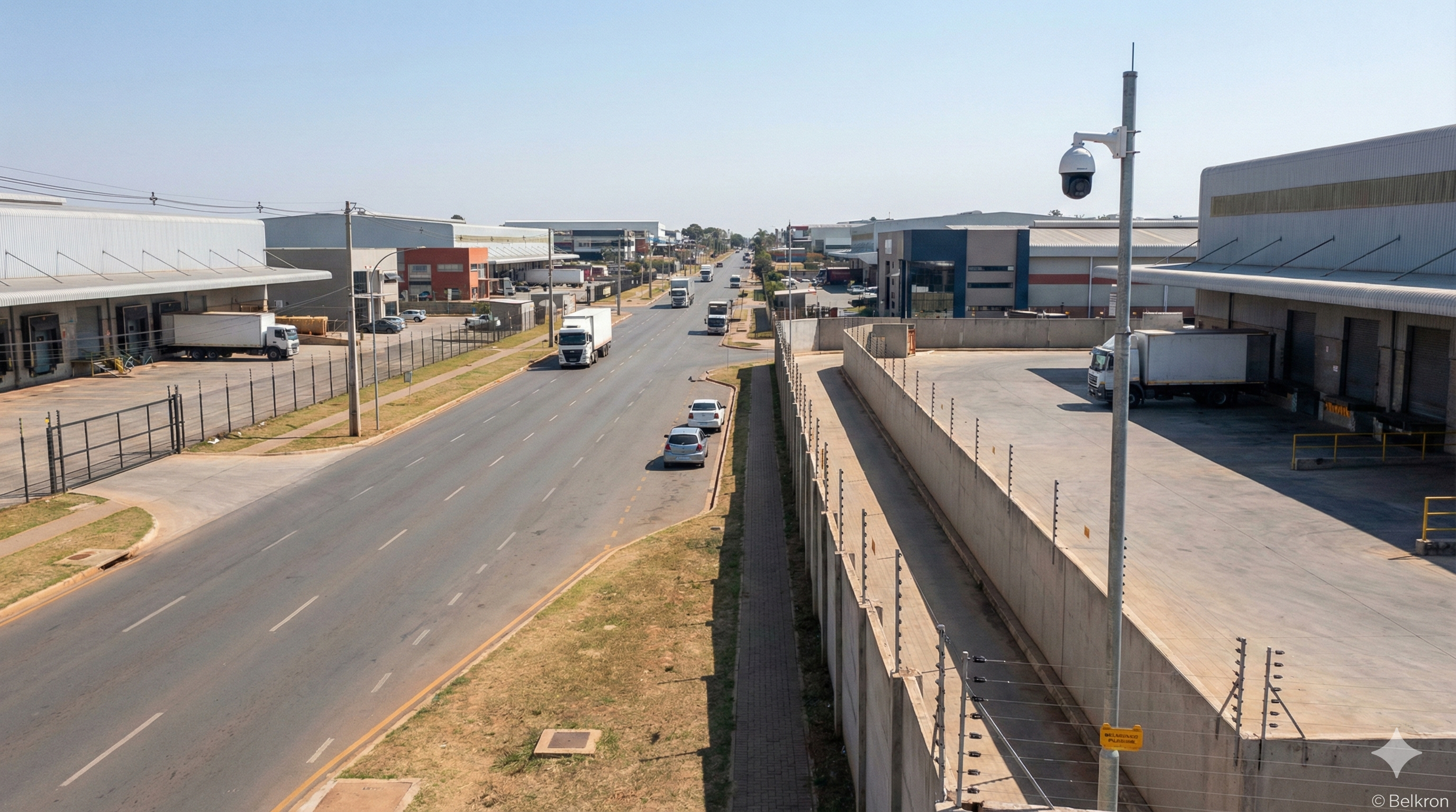Instalação de câmeras e segurança para galpões no SCIA DF - Belkron
