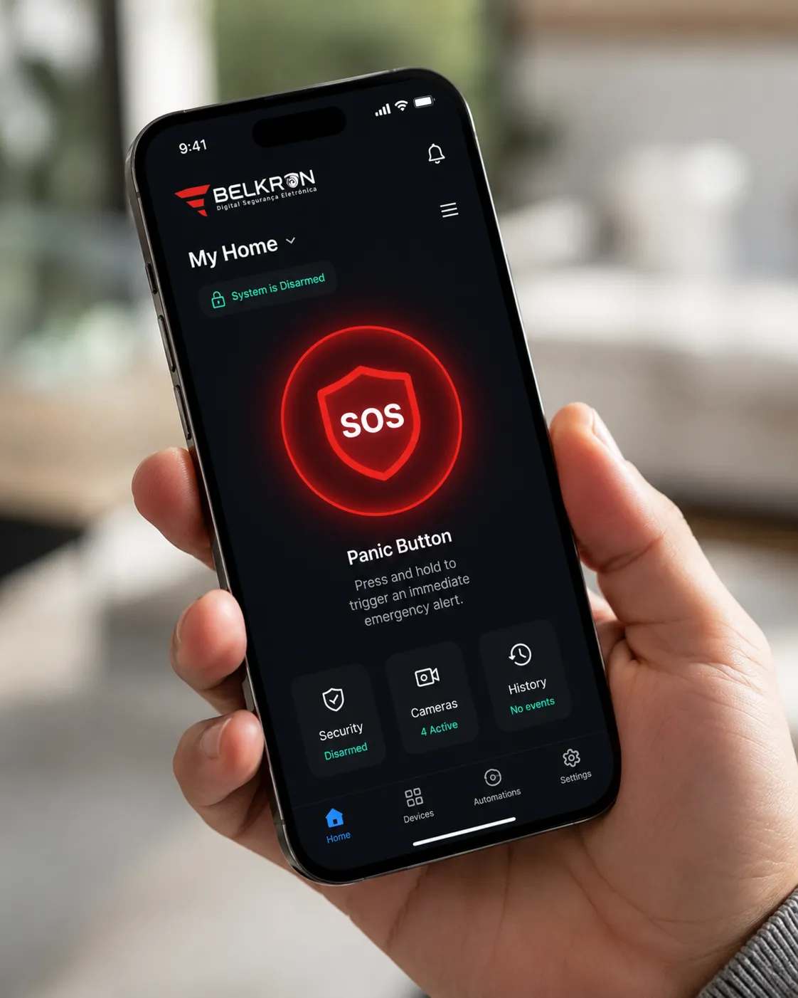 App Belkron Botão de Pânico